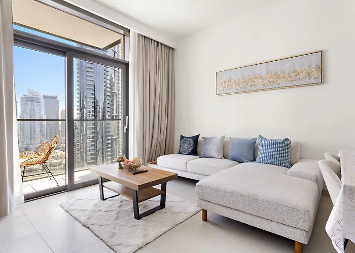 Breathtaking 1 Bed Room With Full Burj Khalifa And Fountain View- Burj Crown